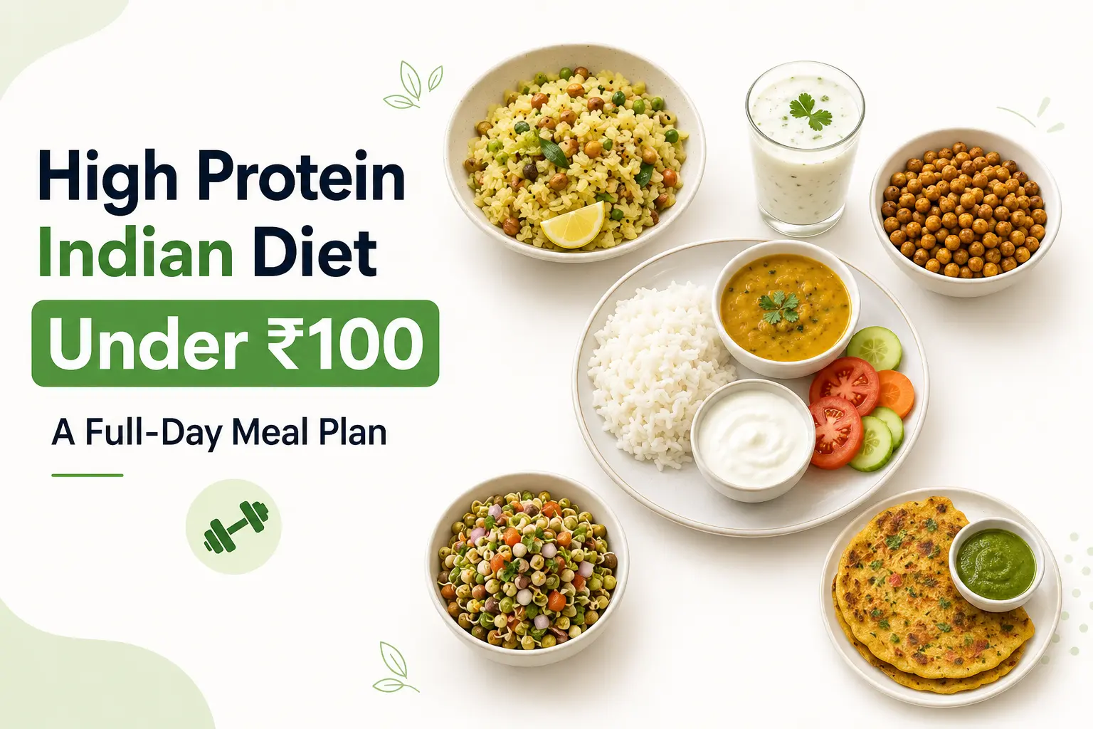 High Protein Indian Diet Under ₹100: A Full-Day Meal Plan